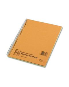 National Brand 8" X 10" 80-Sheet Legal Rule Notebook, Brown Board Cover