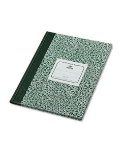 National Brand 7-7/8" X 10-1/8" 96-Sheet Quadrille Rule Lab Notebook, Green Marble Cover