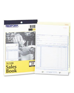Rediform 5-1/2" x 7-7/8" 50-Page 2-Part Carbonless Sales Book