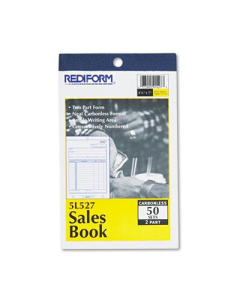 Rediform 4-1/4" x 6-3/8" 50-Page 2-Part Carbonless Sales Book