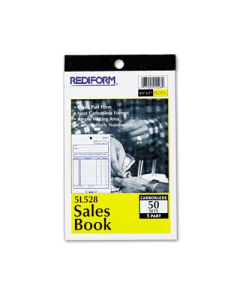 Rediform 4-1/4" x 6-3/8" 50-Page 3-Part Carbonless Sales Book