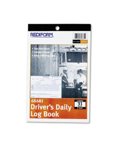 Rediform 5-1/2" x 7-7/8" 31-Page 2-Part Carbonless Driver's Daily Log