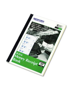 Rediform 2-3/4" x 7" 400-Page Money Receipt Book