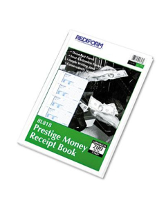 Rediform 2-3/4" x 7" 200-Page 3-Part Prestige Money Receipt Book