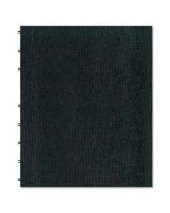 Rediform Blueline MiracleBind 9-1/16" X 11" 75-Sheet College Rule Notebook, Black Cover