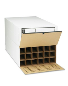Safco 36" Long 18-Roll Tube-Stor File Storage Boxes, 2/Carton