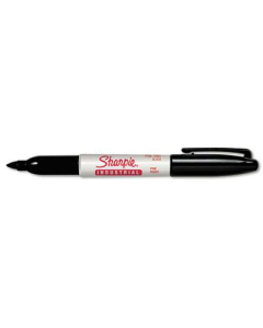 Sharpie Industrial Permanent Marker, Fine Tip, Black, 12-Pack