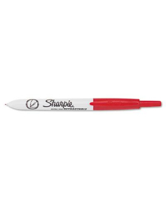 Sharpie Retractable Permanent Marker, Ultra Fine Tip, Red