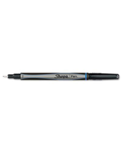 Sharpie 0.5 mm Fine Stick Plastic Point Pens, Blue, 12-Pack