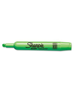 Sharpie Accent Tank Style Chisel Tip Highlighter, Green, 12-Pack