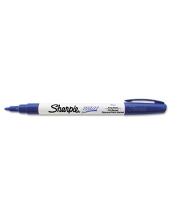 Sharpie Permanent Paint Marker, Fine Tip, Blue