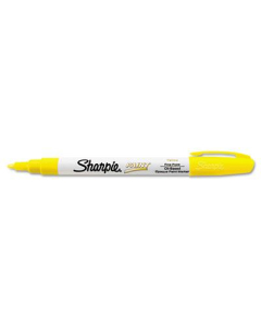 Sharpie Permanent Paint Marker, Fine Tip, Yellow