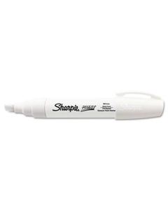 Sharpie Permanent Paint Marker, Wide Tip, White