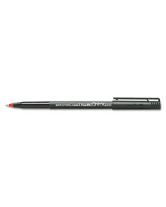 Uni-ball Onyx 0.5 mm Micro Stick Roller Ball Pens, Red, 12-Pack
