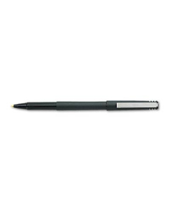 Uni-ball 0.7 mm Fine Stick Roller Ball Pens, Black, 12-Pack