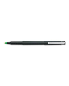 Uni-ball 0.7 mm Fine Stick Roller Ball Pens, Green, 12-Pack