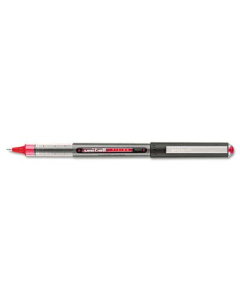 Uni-ball Vision 0.5 mm Micro Stick Roller Ball Pens, Red, 12-Pack