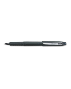 Uni-ball Grip 0.5 mm Micro Stick Roller Ball Pens, Black, 12-Pack