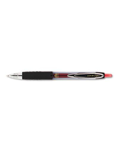 Uni-ball Signo 207 0.5 mm Micro Retractable Roller Ball Pens, Red, 12-Pack