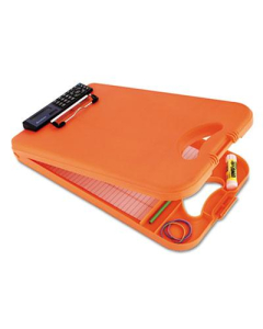 Saunders 1/2" Capacity 8-1/2" x 11-3/4" DeskMate II with Calculator, Orange