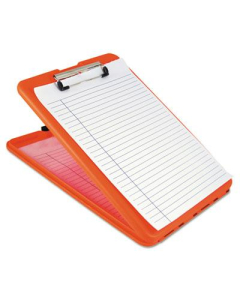 Saunders 1/2" Capacity 8-1/2" x 12" SlimMate Storage Clipboard, Orange