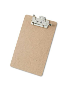 Saunders 2" Capacity 8-1/2" x 12" Recycled Arch Clipboard, Brown