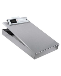 Saunders 1" Capacity 8-1/2" x 12" Redi-Rite Aluminum Storage Clipboard, Silver