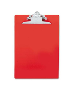 Saunders 1" Capacity 8-1/2" x 12" Recycled Plastic Clipboard, Red