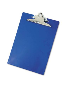 Saunders 1" Capacity 8-1/2" x 12" Recycled Plastic Clipboard, Blue