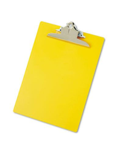 Saunders 1" Capacity 8-1/2" x 12" Recycled Plastic Clipboard, Yellow