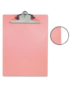 Saunders 1" Capacity 8-1/2" x 12" Recycled Plastic Clipboard, Pink