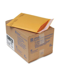 Sealed Air 8-1/2" x 12" Side Seam #2 Jiffylite Self-Seal Mailer, Golden Brown, 25/Carton