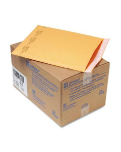 Sealed Air 9-1/2" x 14-1/2" Side Seam #4 Jiffylite Self-Seal Mailer, Gold Brown, 25/Carton