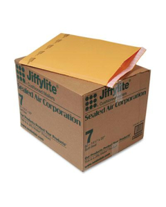 Sealed Air 14-1/4" x 20" Side Seam #7 Jiffylite Self-Seal Mailer, Golden Brown, 50/Carton