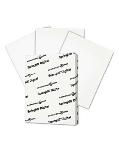 Springhill 8-1/2" x 11", 67lb, 250-Sheets, White Vellum Bristol Color Cover Stock
