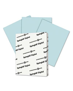 Springhill 8-1/2" x 11", 90lb, 250-Sheets, Blue Color Index Card Stock