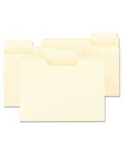 Smead SuperTab Reinforced 1/3 Cut Top Tab Letter File Folder, Manila, 100/Box