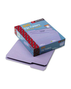 Smead 1/3 Cut Top Tab Letter File Folder, Lavender, 100/Box