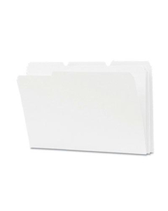 Smead Reinforced 1/3 Cut Top Tab Legal File Folder, White, 100/Box