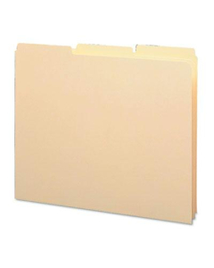 Smead Letter 1/3 Blank Tab Recycled Index File Guide Set, 18 pt. Manila, 100/Box