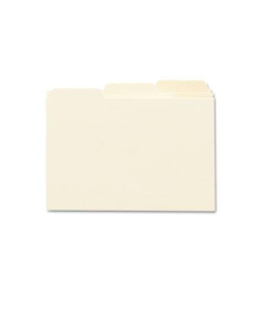 Smead Blank 1/3 Self-Tab 4" x 6" Card File Guides, Manila, 100/Box