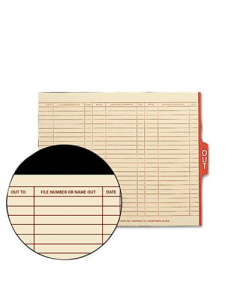 Smead Letter 1/5 Tab Out File Guides, Manila, 100/Box