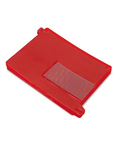 Smead Letter End Tab Out File Guide with Pockets, Red, 25/Box