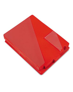 Smead Letter End Tab Out File Guide with Diagonal Pockets, Red, 50/Box