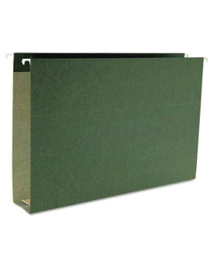 Smead Recycled Legal 2" Box Bottom Hanging File, Green, 25/Box