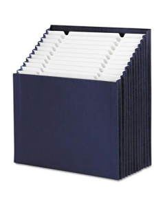 Smead 12-Pocket Letter Indexed Open Top Stadium File, Navy