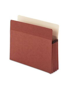 Smead Letter 5-1/4" Expanding Easy Grip Pocket, Redrope, 10/Box