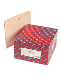 Smead Single-Ply Tab 1" Expansion Letter File Jackets, Manila, 50/Box