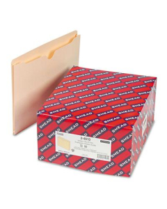 Smead Double-Ply Tab 1" Expansion Letter File Jackets, Manila, 50/Box