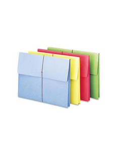 Smead Letter 2" Expansion Wallet with String Closure, Assorted, 50/Box